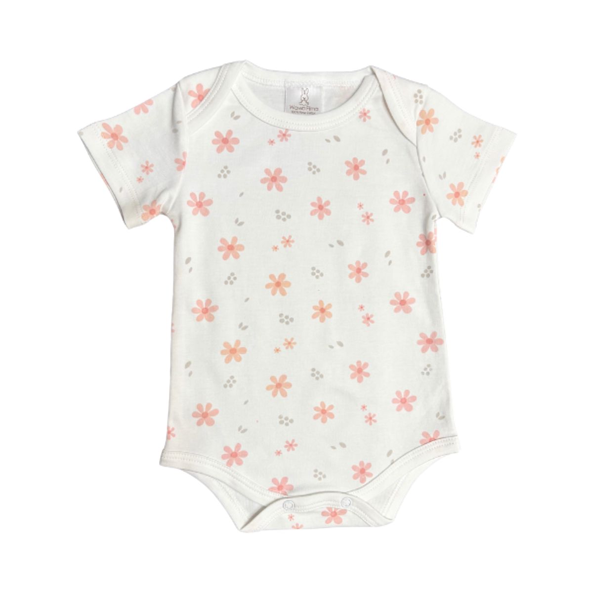 WAWA PIMA - BODY FLORECILLAS MC 100%  ALGODÓN PIMA