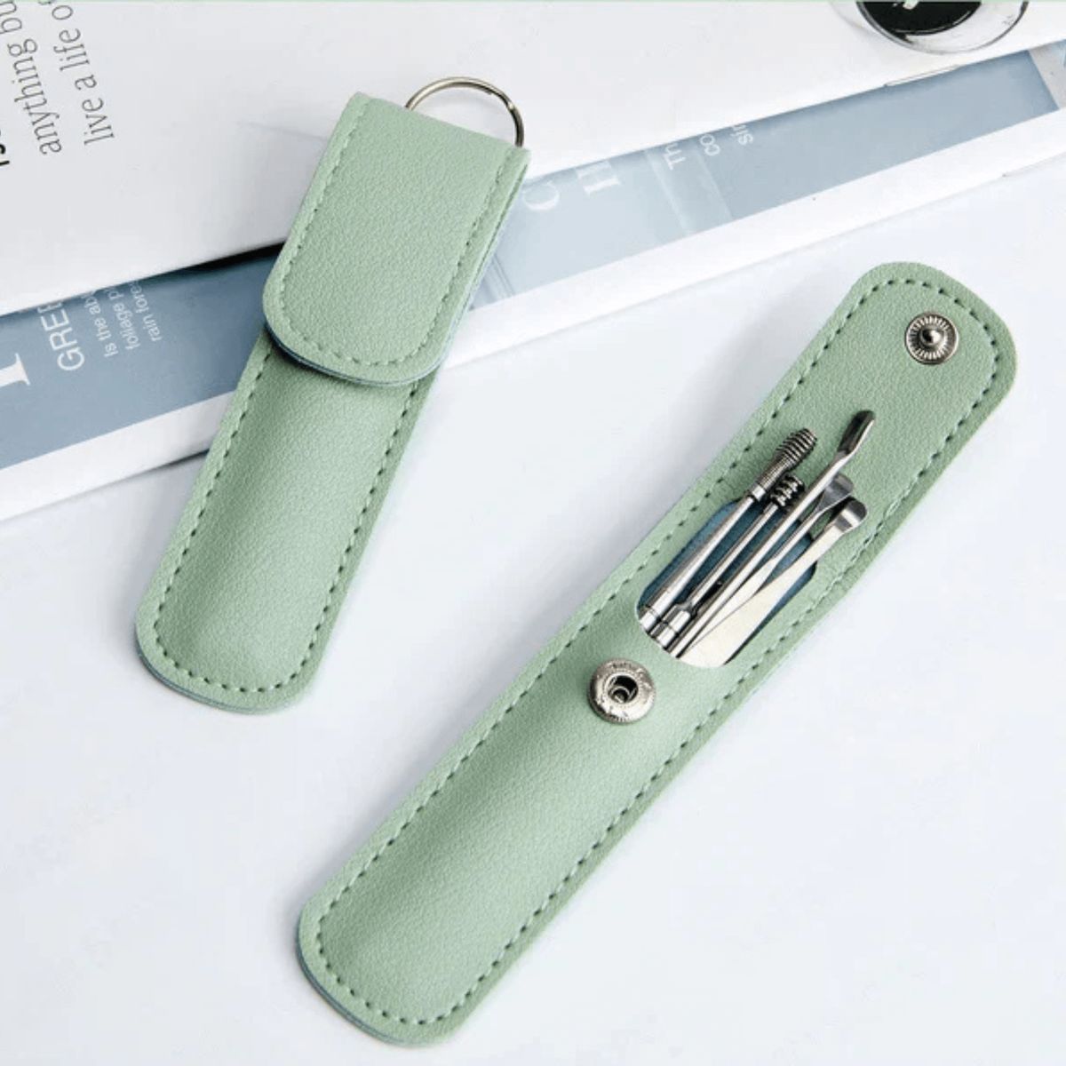 OEM - Set Profesional de Limpieza de Oídos 6 en 1 - Verde