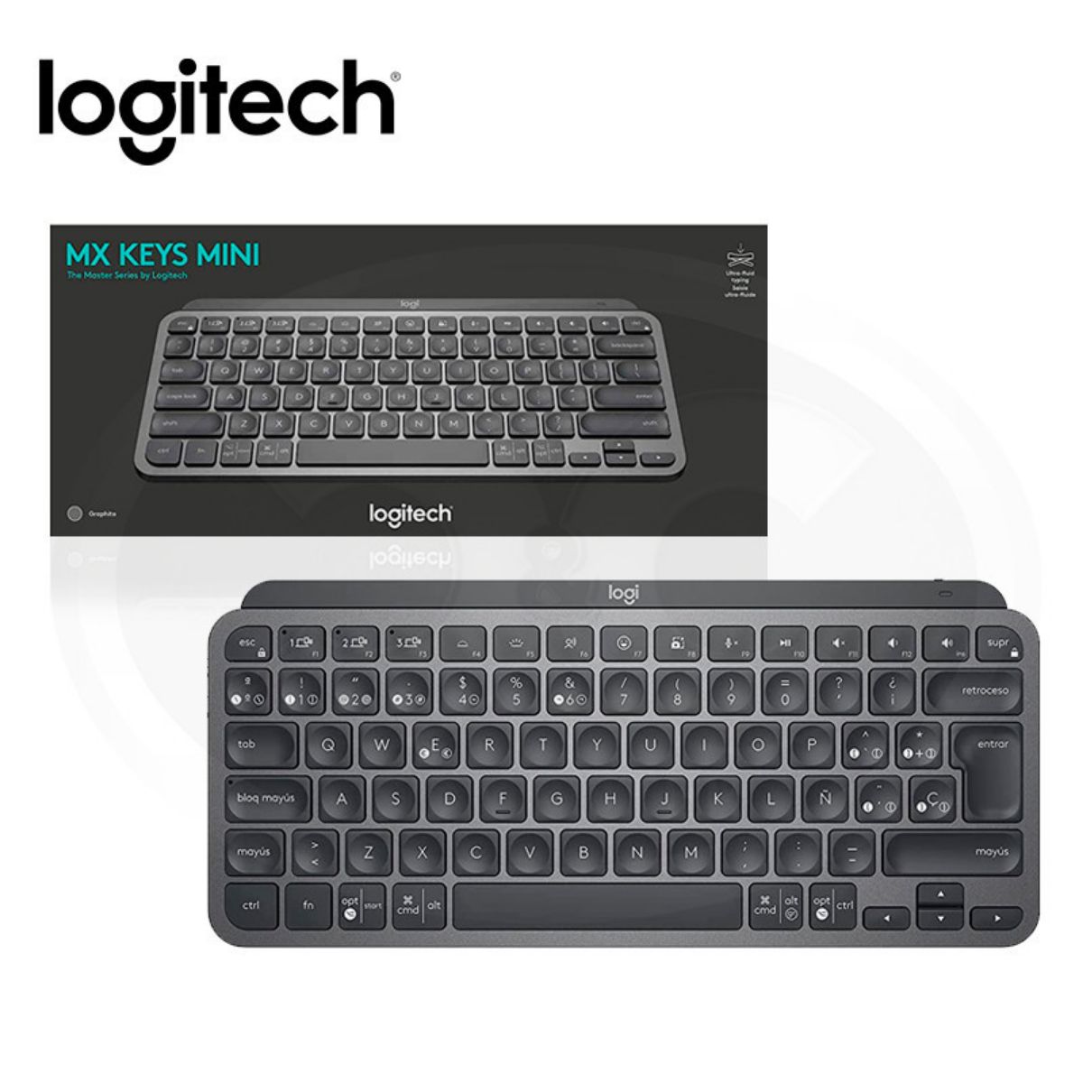 LOGITECH - TECLADO LOGITECH MX KEYS MINI MULTI-DEVICE BT ILUMINADO GRAPHITE