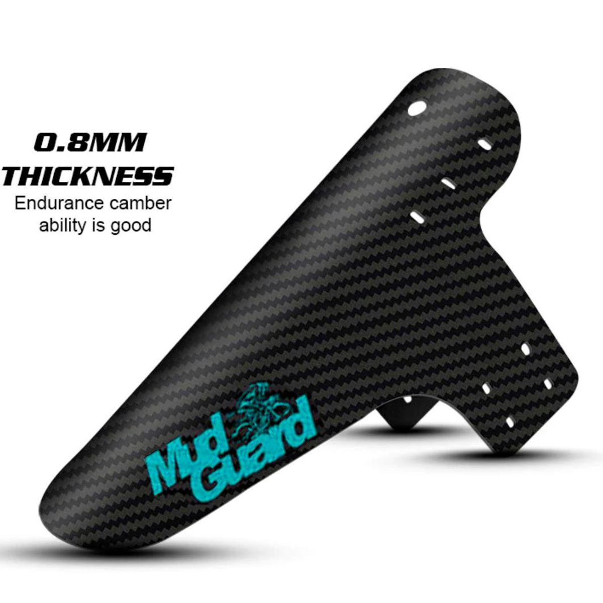 GENERICO - Tapabarros guardafango Para Bicicleta Mudguard Diseño Carbon