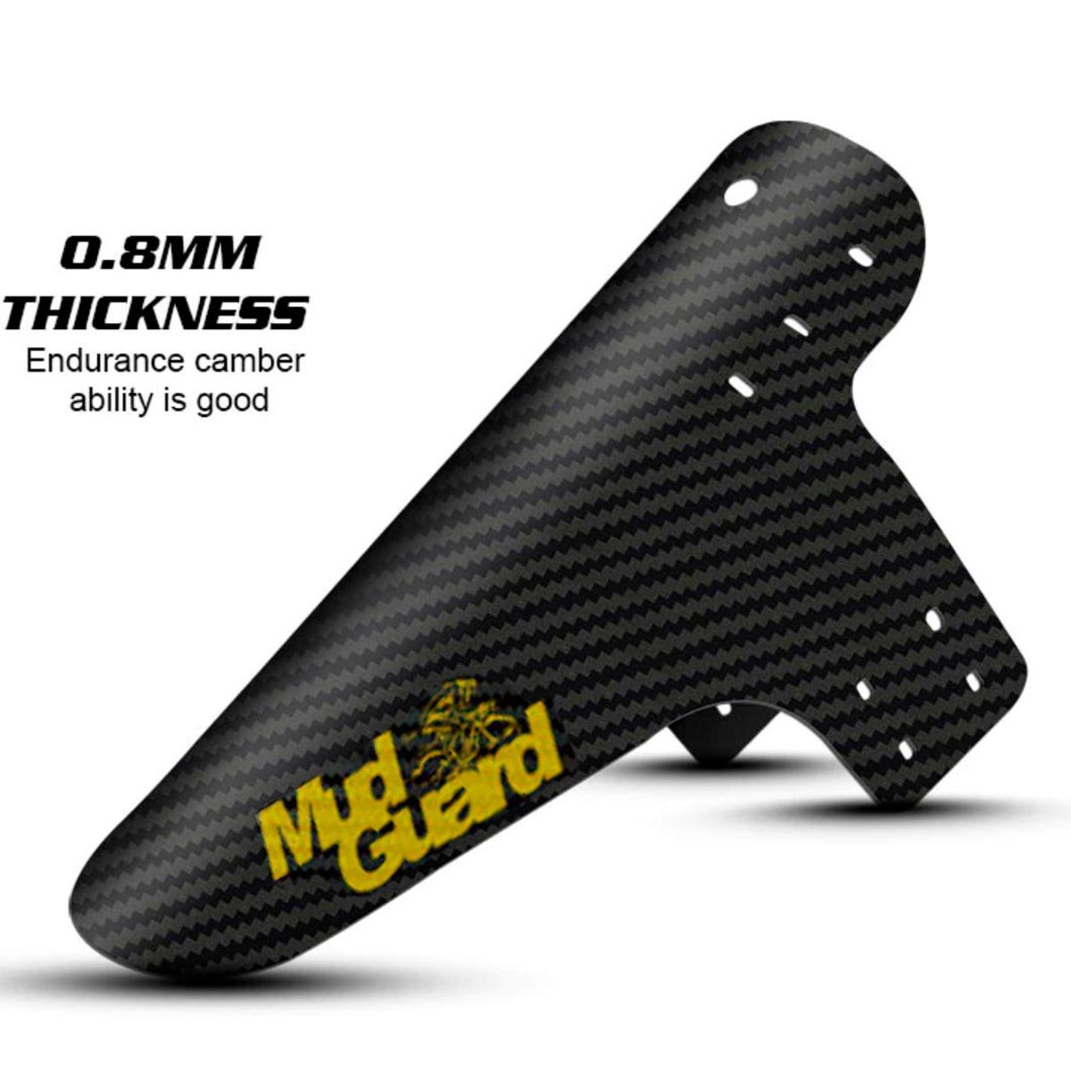 GENERICO - Tapabarros guardafango Para Bicicleta Mudguard Diseño Carbon