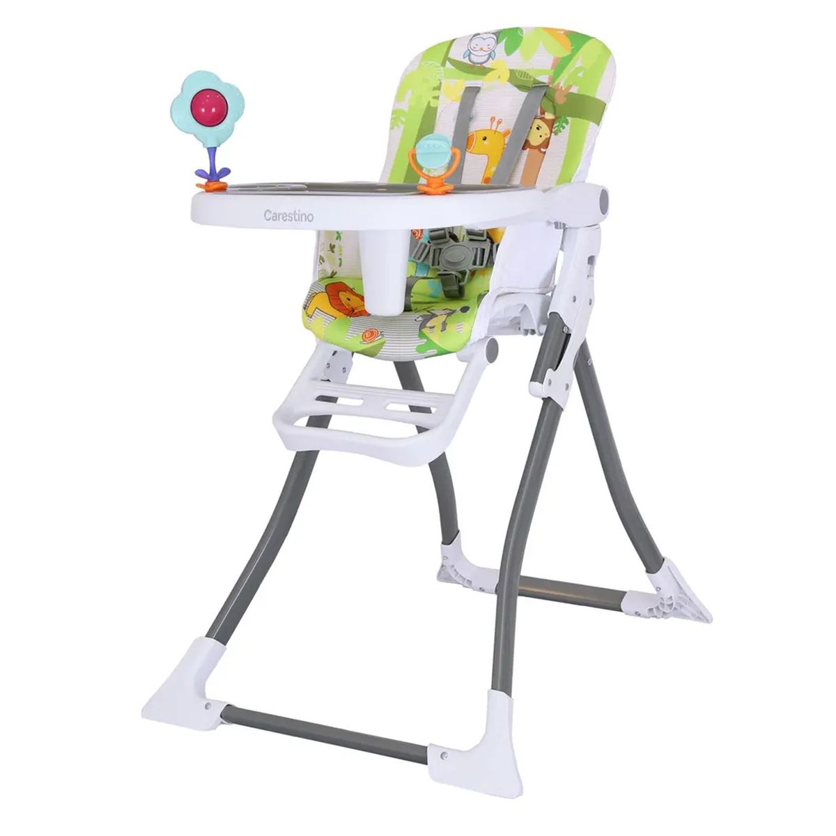 CARESTINO - Silla de Comer Plegable «RIO» Verde