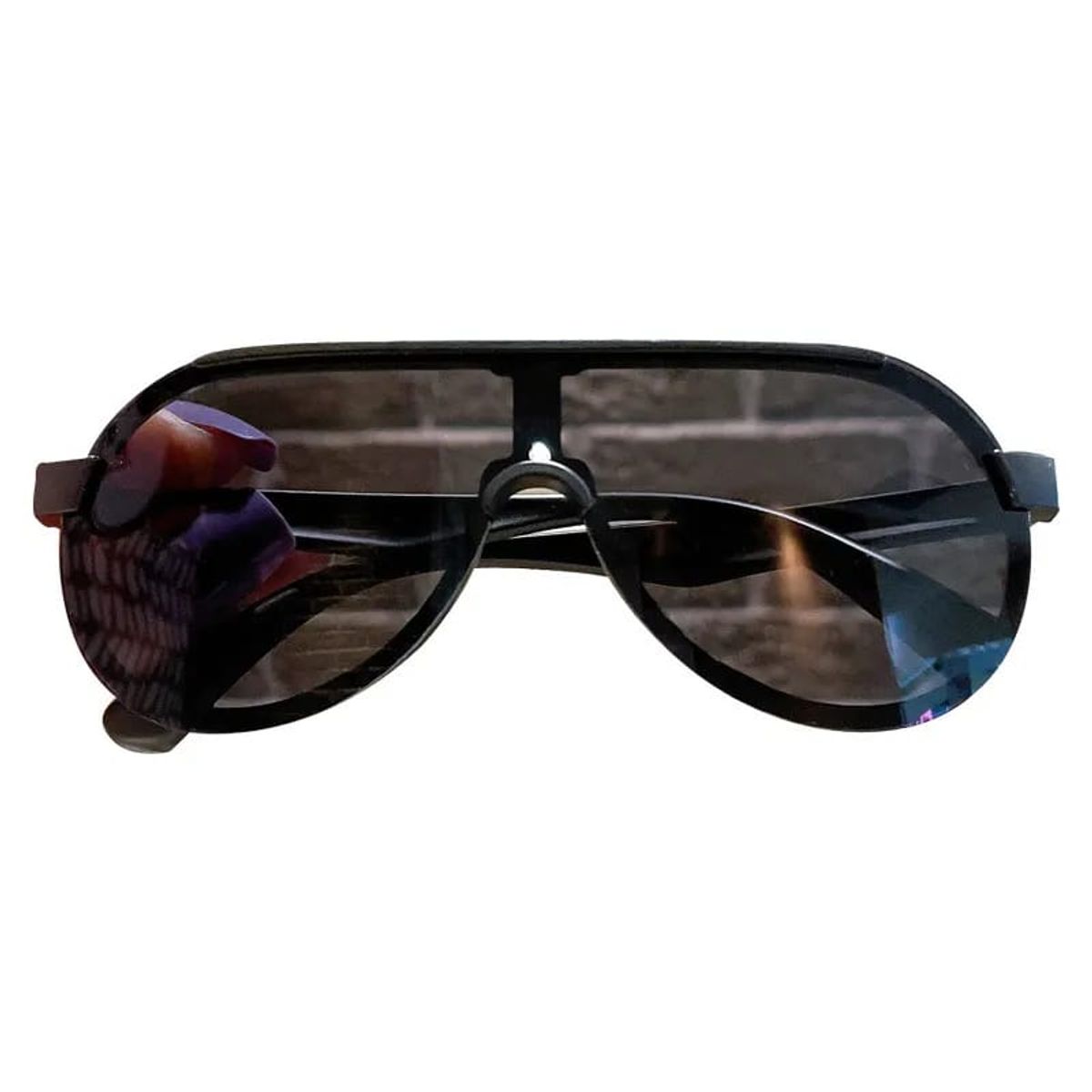 GENERICO - Lentes de Sol Unisex Aviador PL5026 Negro Plateado