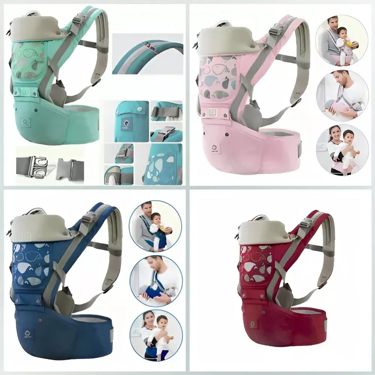 GENERICO - Canguro Ballenita Para Bebé Ergonómico Para Niña