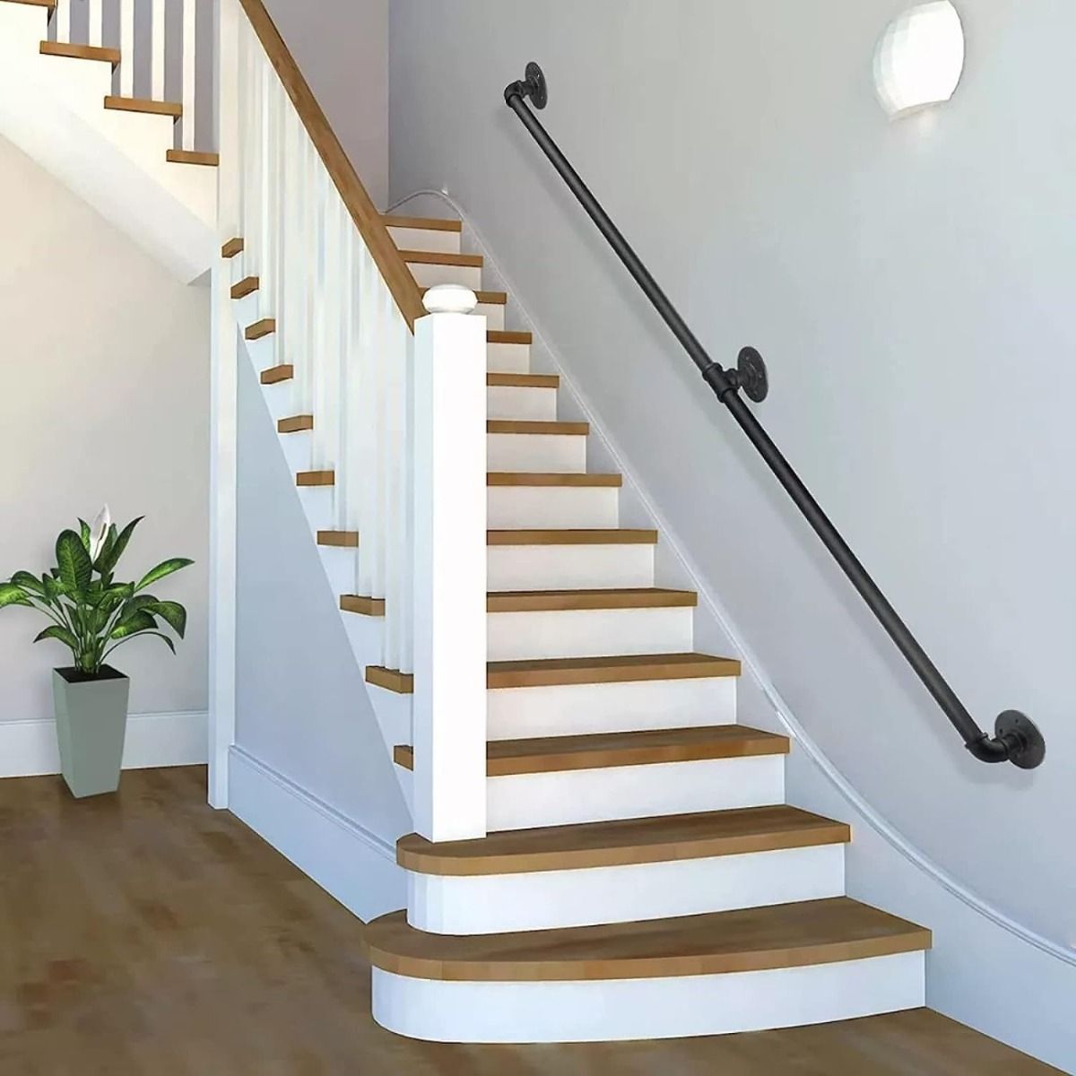 U BUY - Barandal De Pasamanos De Tubo Escaleras Profesionales 3m