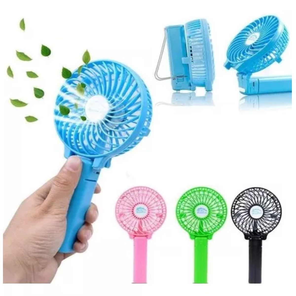GENERICO - Ventilador Flexible De Mano Portátil Recargable Color Aleatorio