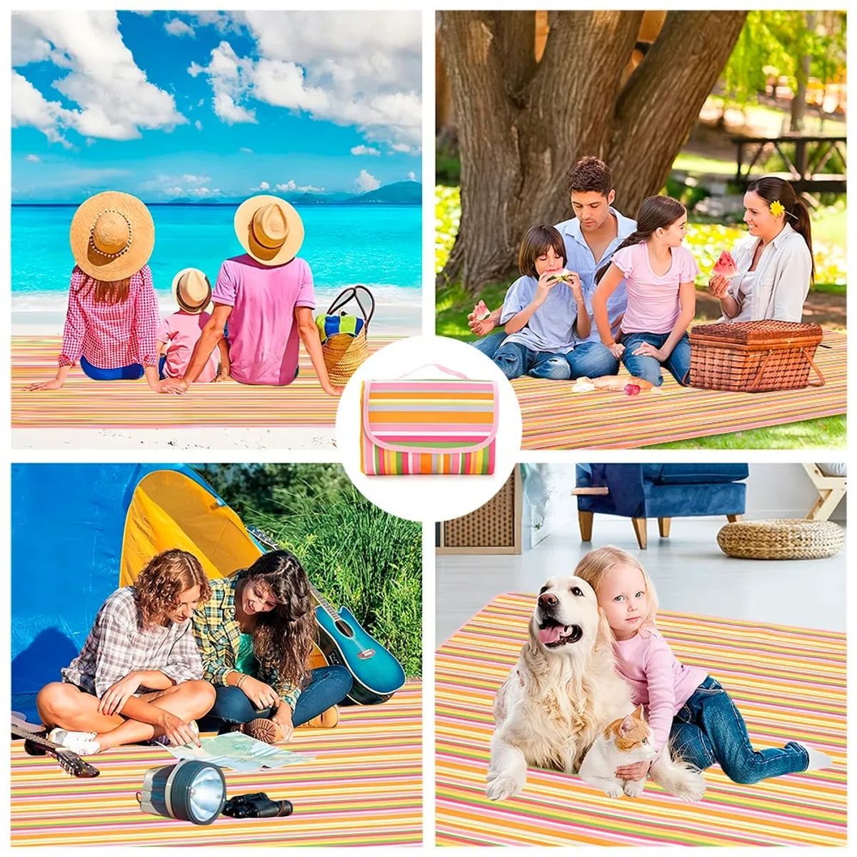 OTTOWARE - Manta para Picnic  Colores Variados