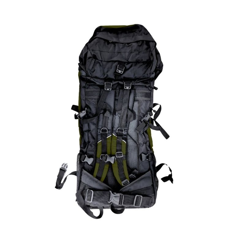 GENERICO - Mochila Campera Impermeable 70L+10L Trekking Camping - VERDE