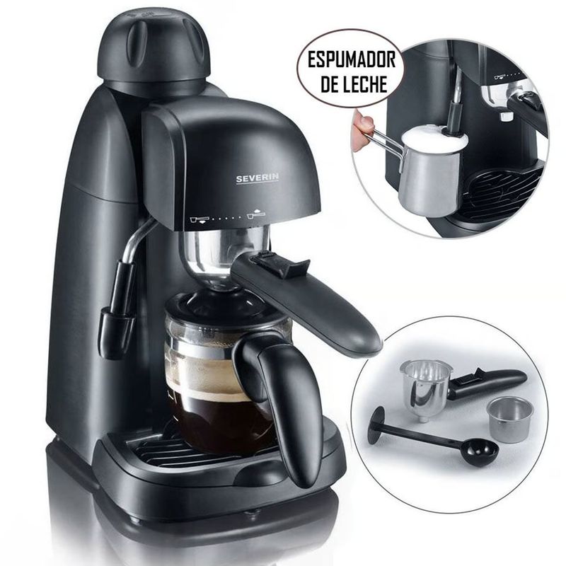 SEVERIN - Cafetera Expresso con Espumador de Leche KA5978