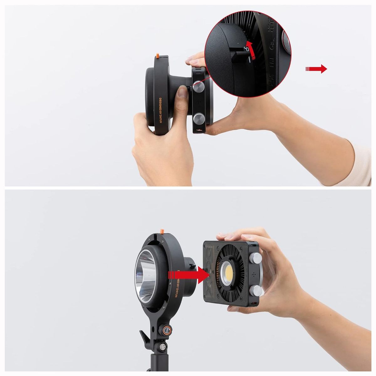 ZHIYUN - Adaptador de Montaje Bowens Zhiyun para Molus X100 X60 CX100