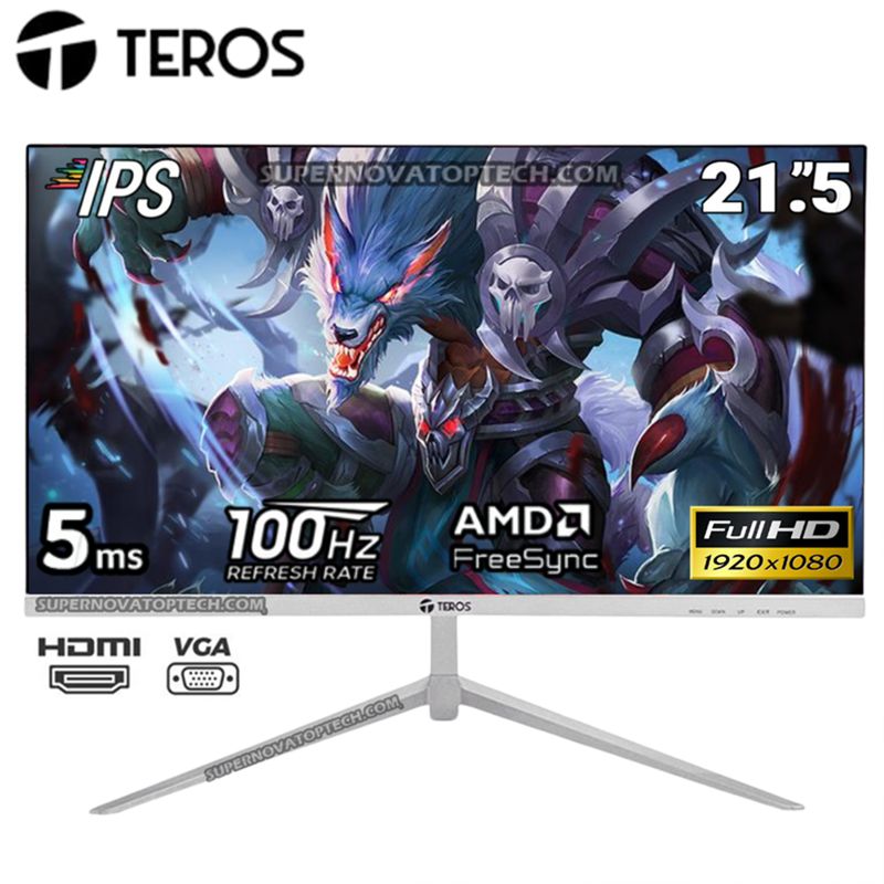 Monitor TEROS TE-2127S 22 FHD IPS 100HZ 1MS FreeSync Premium TEROS ...