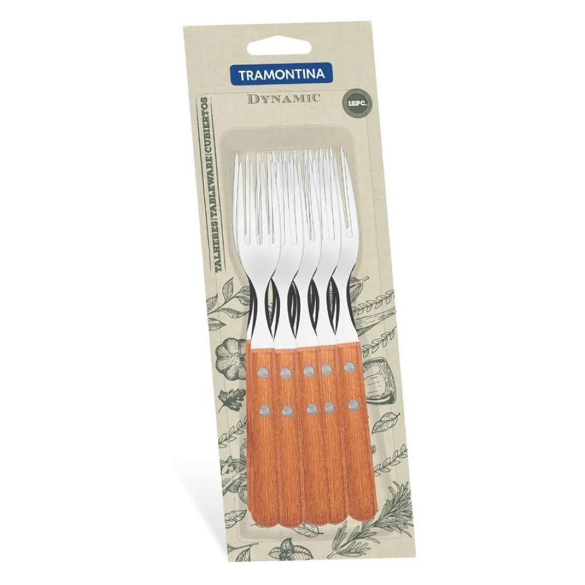 TRAMONTINA - Jgo Tenedores Mesa Dynamic X12 - Tramontina