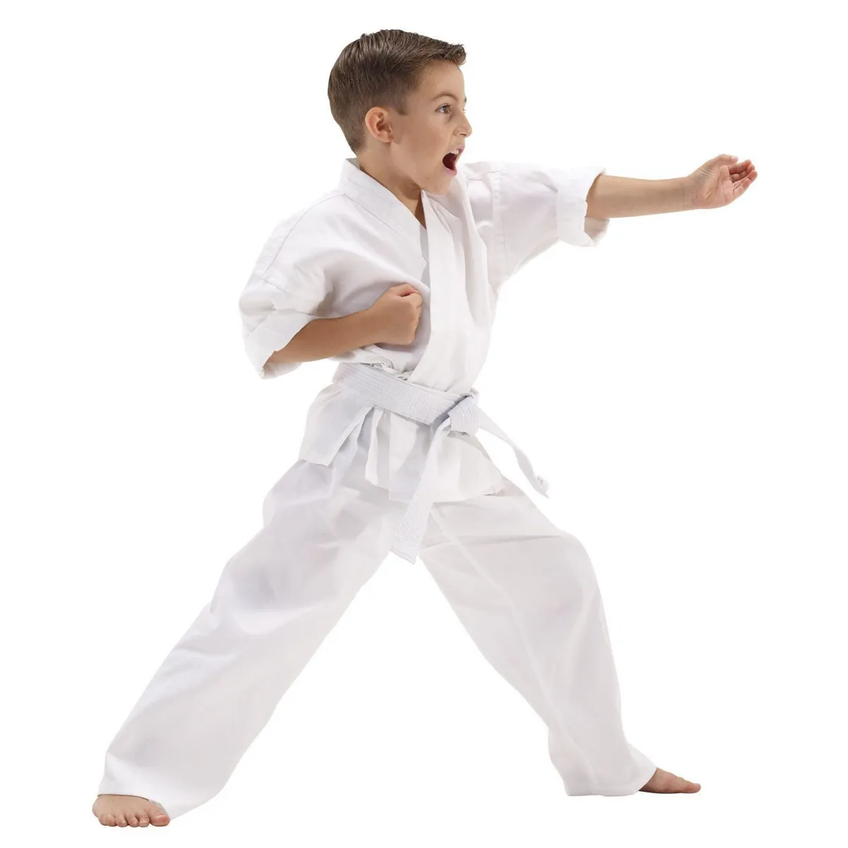 NACIONAL - Karate Gi Uniforme Conjunto Completo Artes Marciales Drill - Blanco