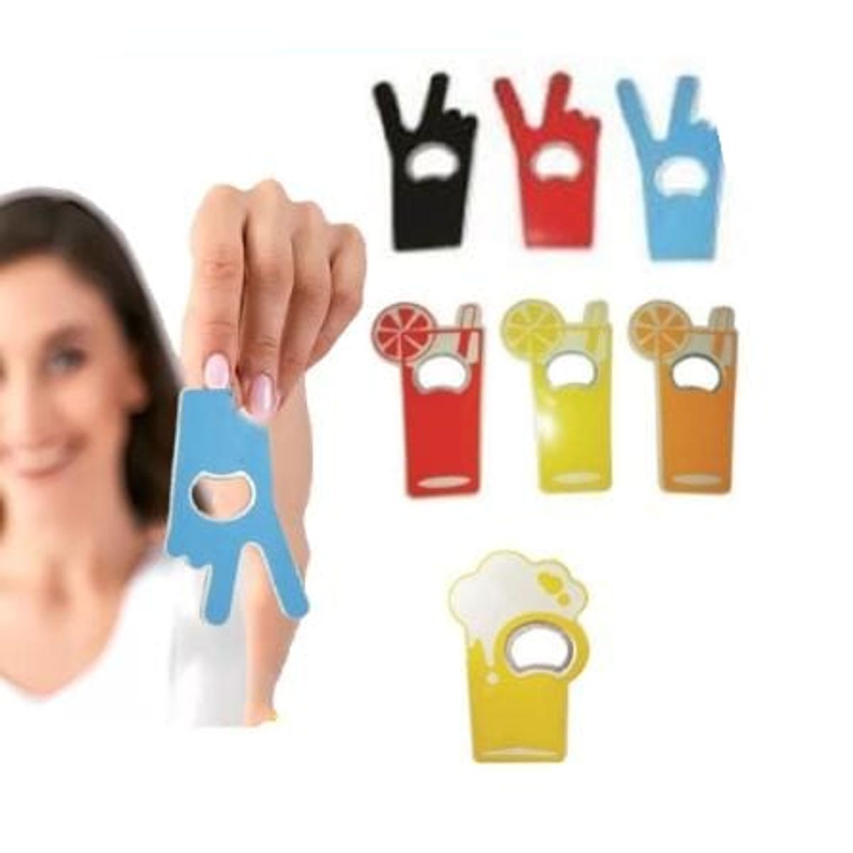 GENERICO - Pack 3 Destapador imantado de cartera tipo tarjeta