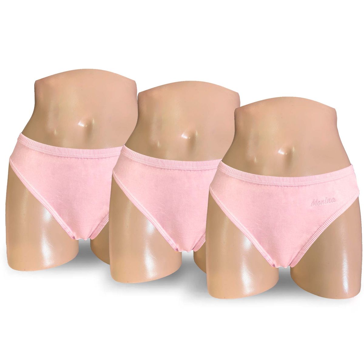 MONINA - Pack x3 Truza Bikini Monina Rosado