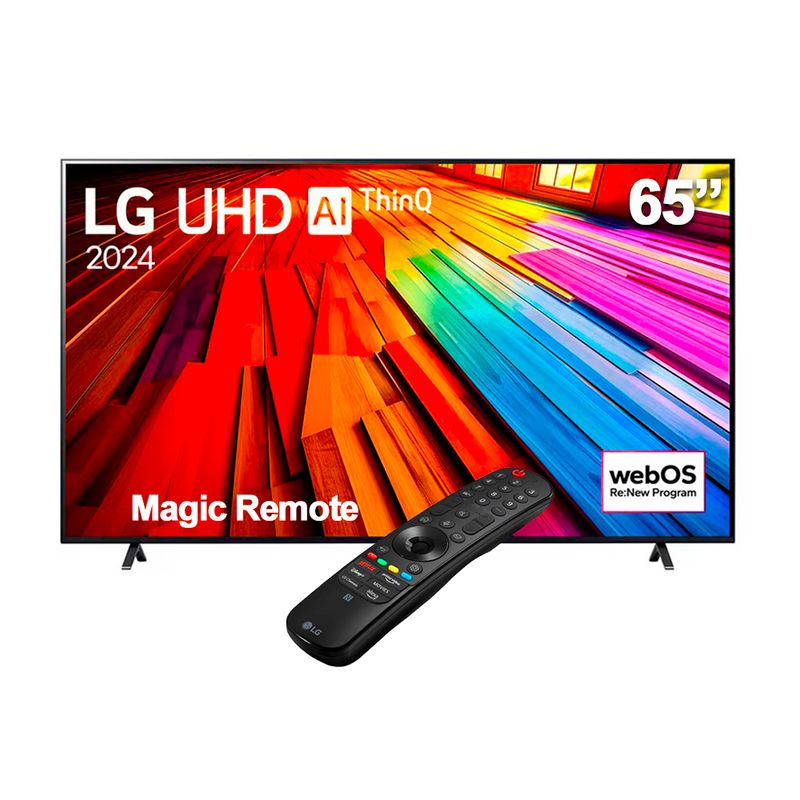 LG - Televisor LG 65 Smart  65UT8050PSB UHD 4K Wifi con Magic Remote LG - Negro