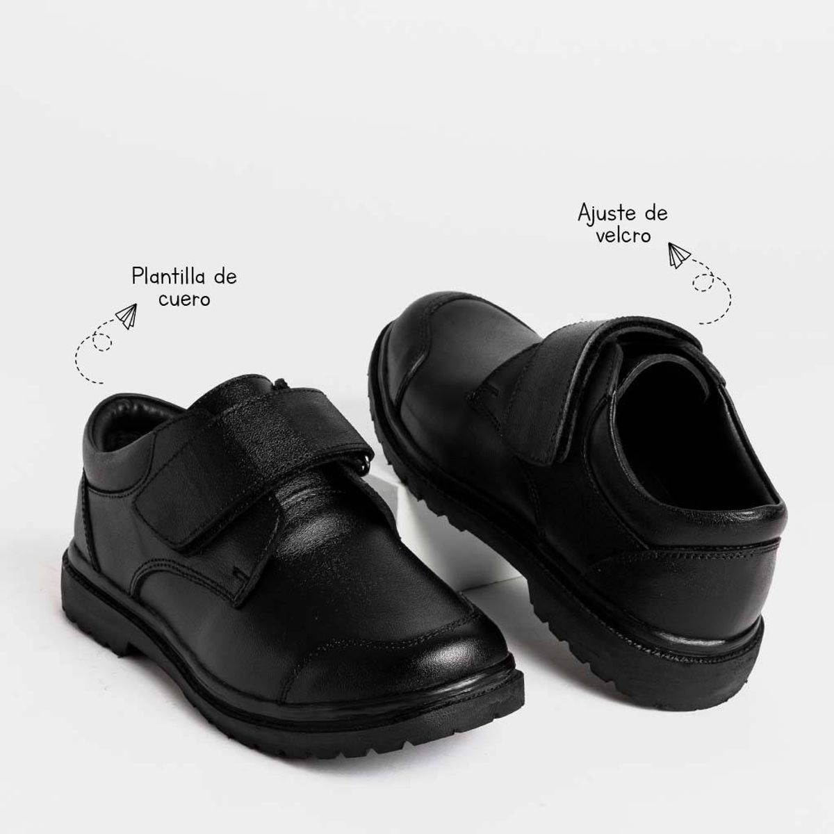 FAENA FOOTWEAR - Zapatos Escolar Faena Pre Escolar Fdl-002 Tomas Cuero