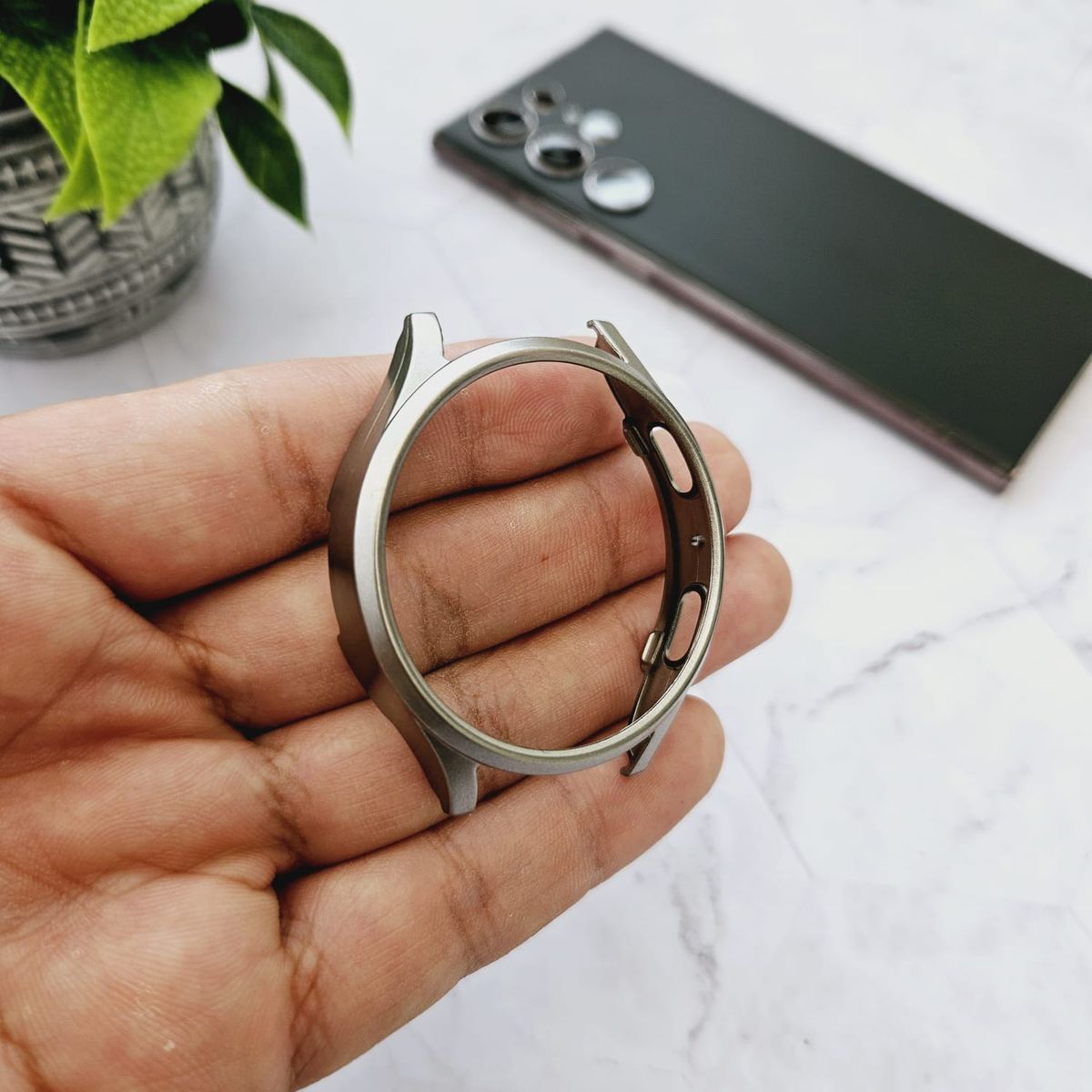 GENERICO - Case Bumper para SAMSUNG GALAXY WATCH 7 de 40mm - Gris