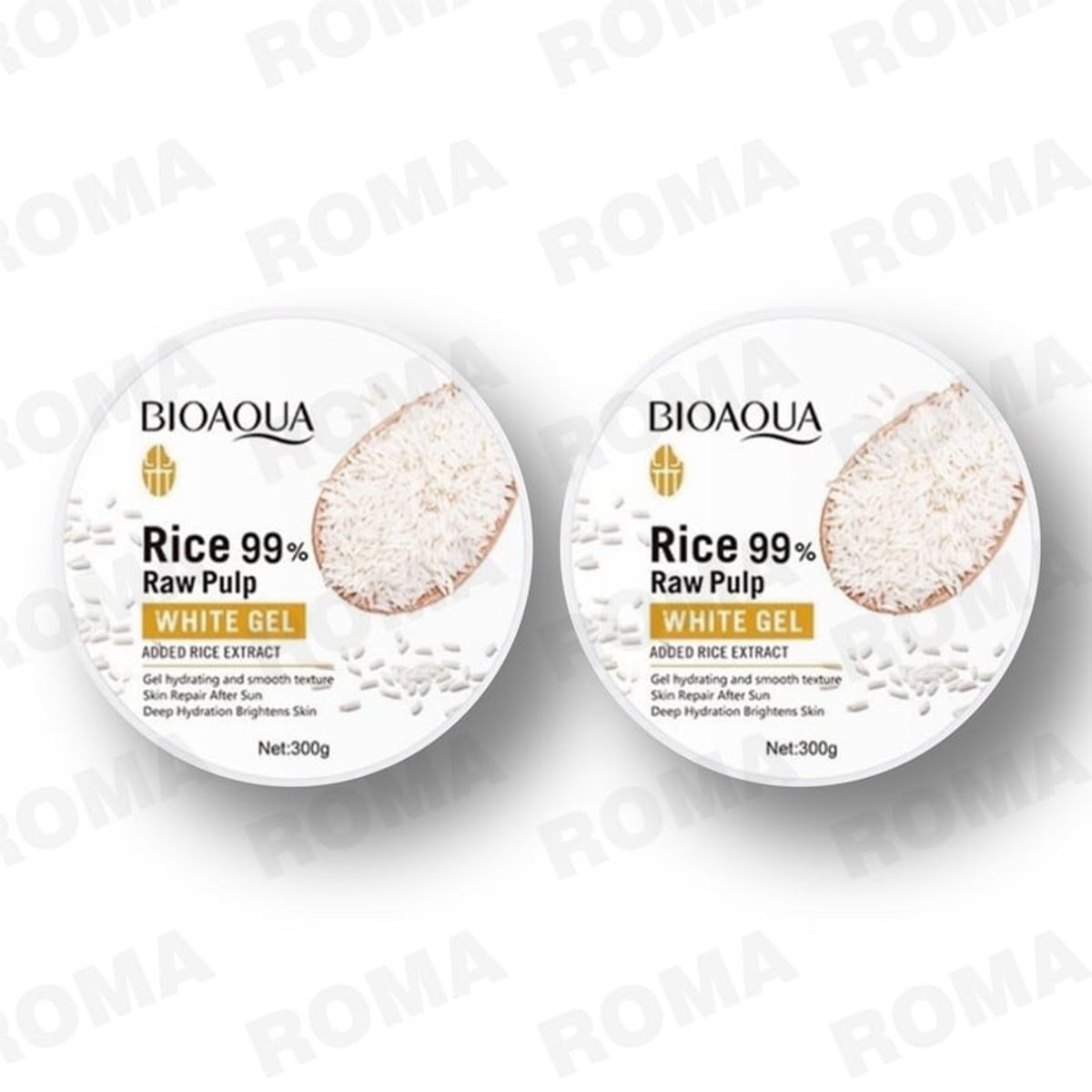 BIOAQUA - PACK 2 GEL HIDRATANTE Y REPARADOR FACIAL DE ARROZ BIOAQUA 600G