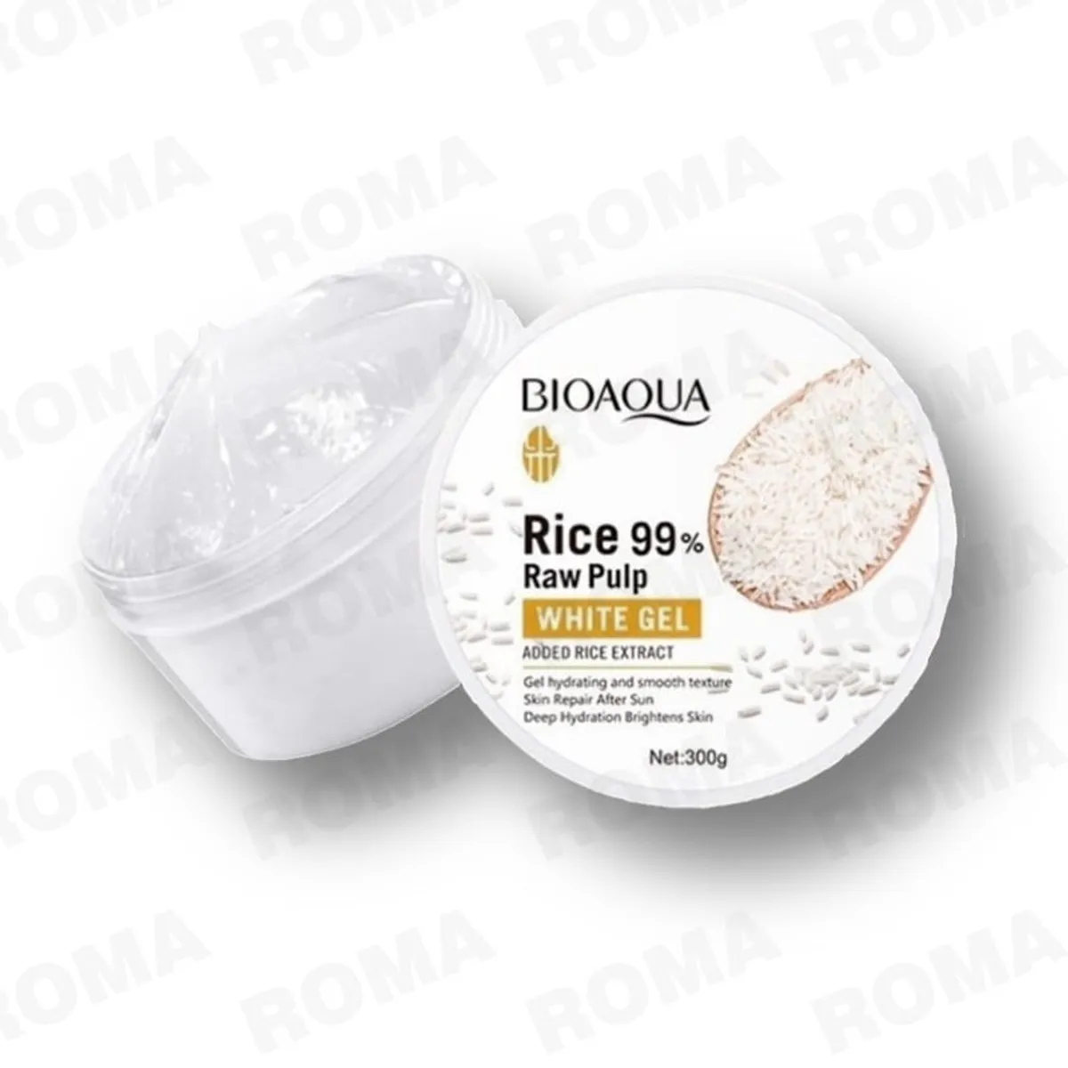 BIOAQUA - GEL HIDRATANTE Y REPARADOR FACIAL DE ARROZ BIOAQUA 300G