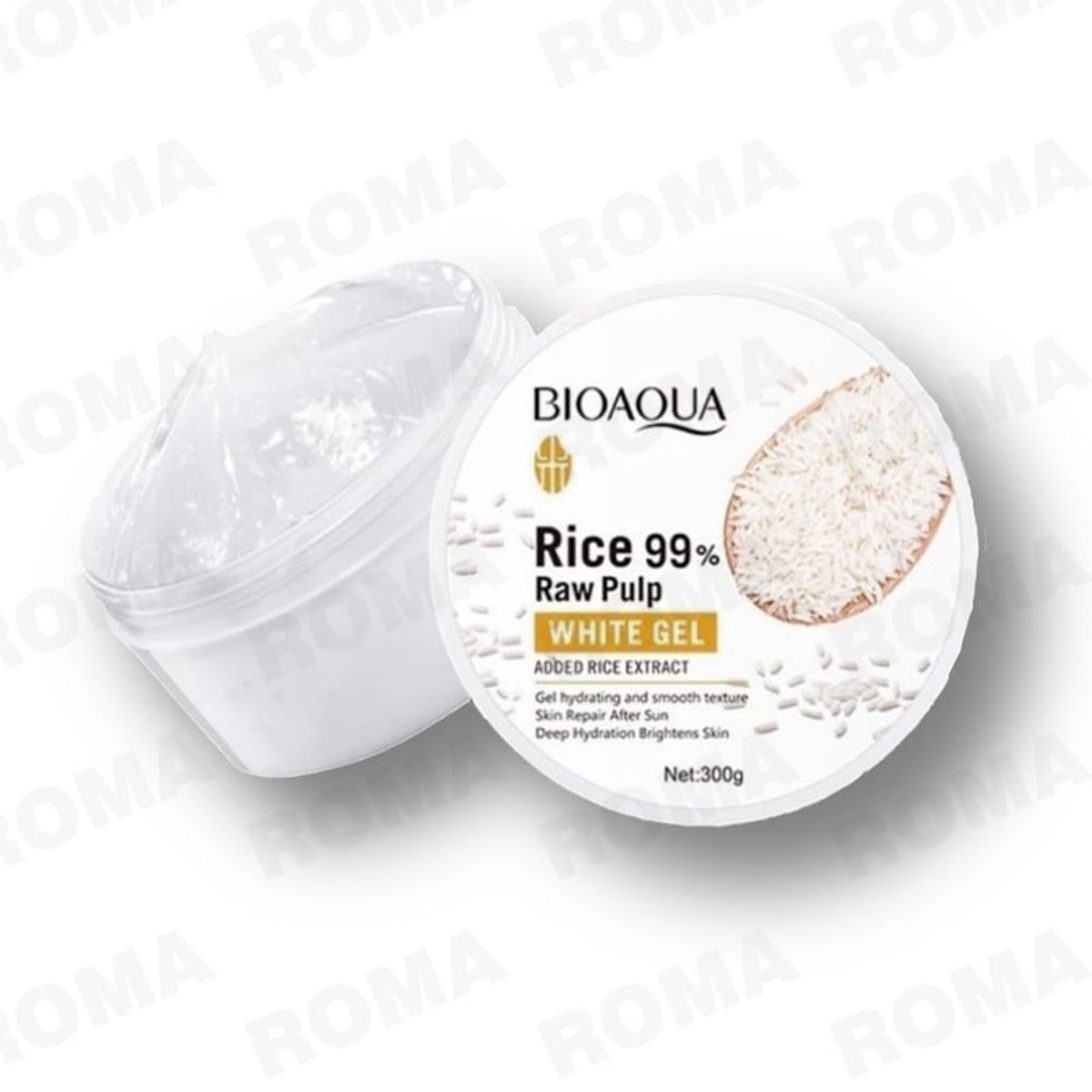 BIOAQUA - GEL HIDRATANTE Y REPARADOR FACIAL DE ARROZ BIOAQUA 300G