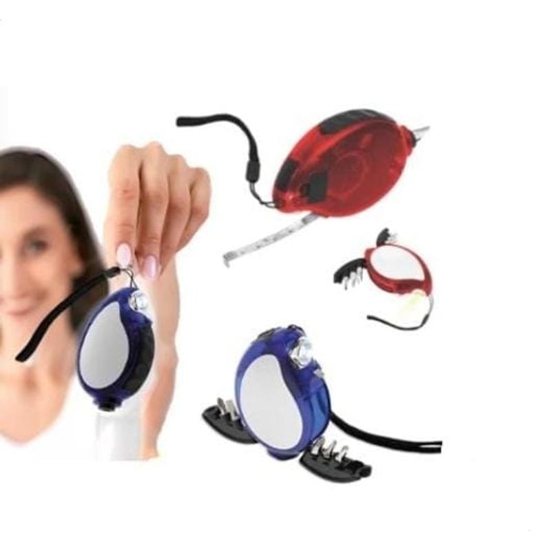 GENERICO - Multifunción mini destornillador set 6 pzas wincha linterna