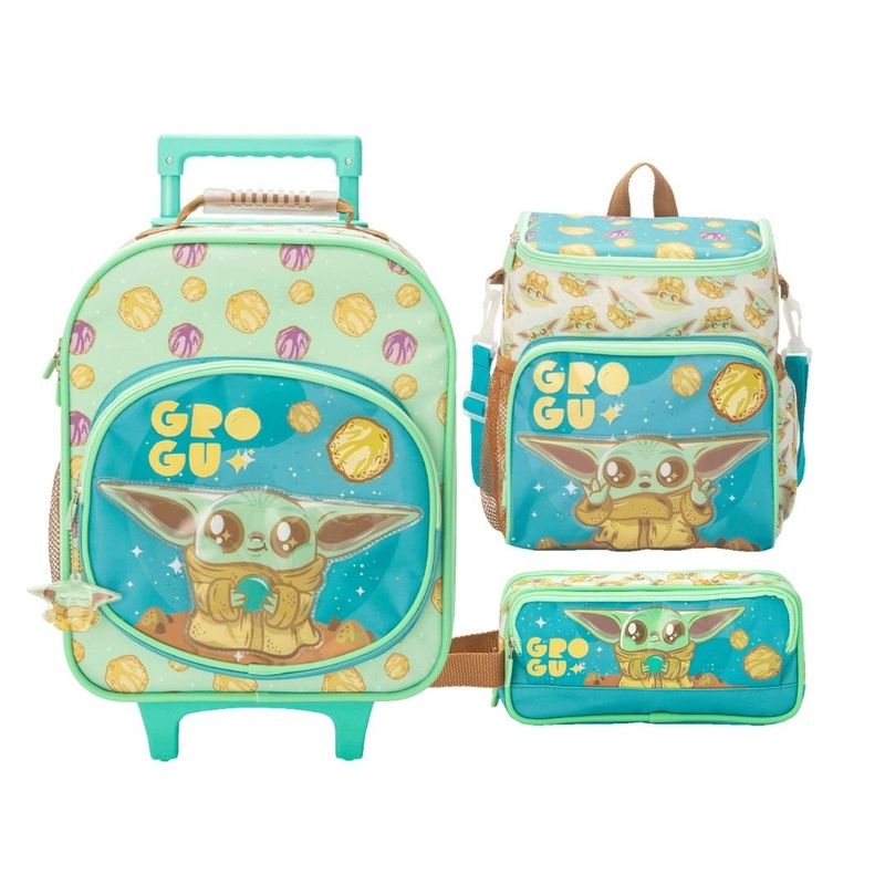 DISNEY - Pack Escolar Maleta Nido Star Wars Grogu Baby Yoda Niño