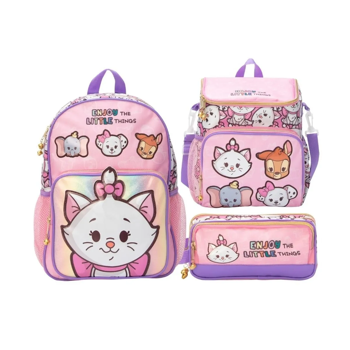 DISNEY CLASICOS - Pack Escolar Nido Mochila Gatita Marie Aristogatos