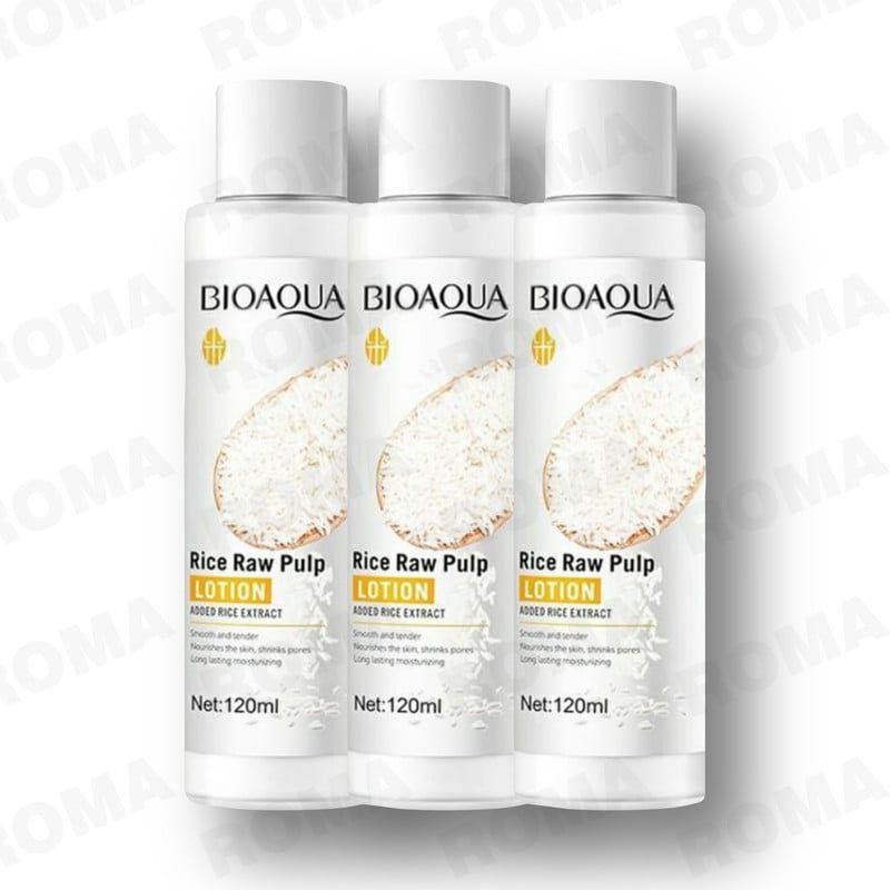 BIOAQUA - PACK 3 LOCIÓN FACIAL ARROZ BIOAQUA 360ML