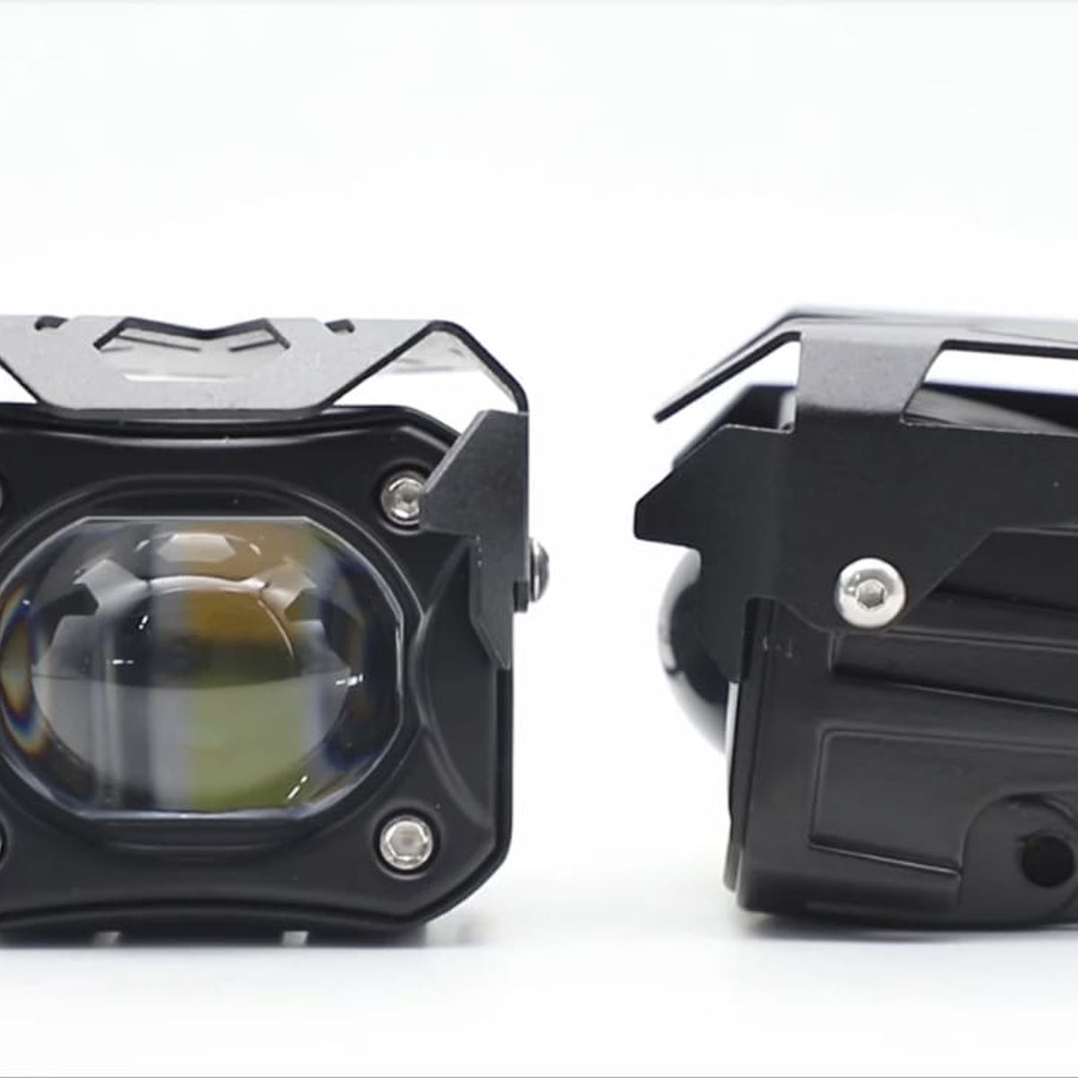 GENERICO - PAR FAROS LED EXPLORADORA DUAL AMARIILO Y BLANCO 12V