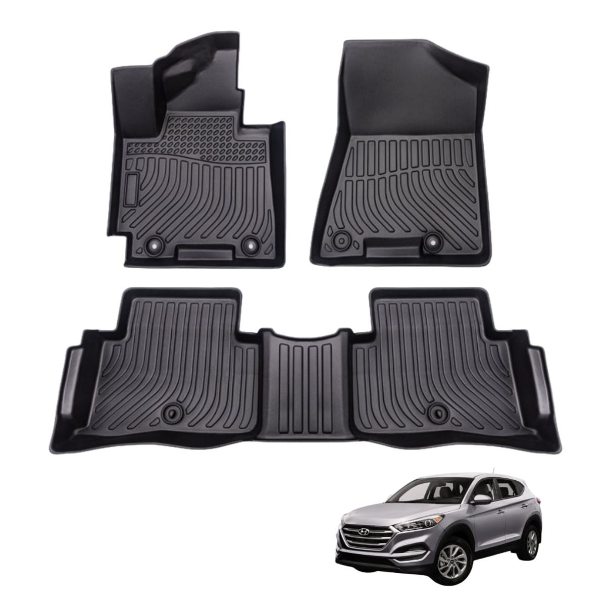 GENERICO - PROTECTOR CUBRE PISO 5D HYUNDAI TUCSON 2016-2018