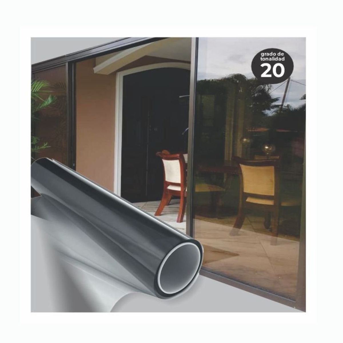 GENERICO - POLARIZADO ADHESIVO Grado 20 - PARA TUS VENTANAS- PACK 2 UDS