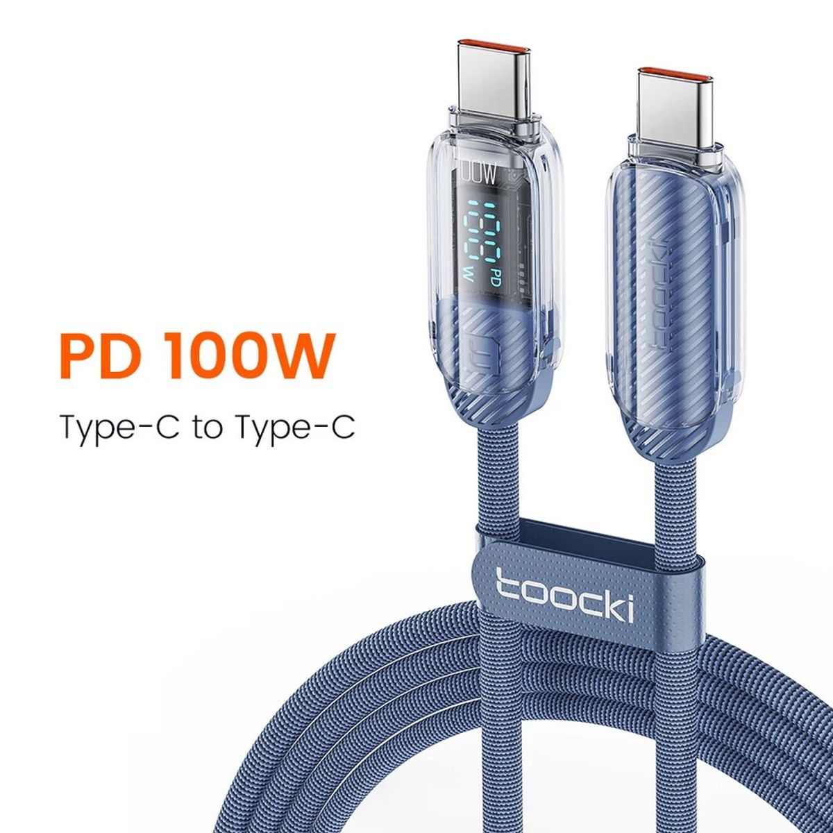OEM - Cable Tipo C - 2 Metros 100W Carga Rapida y Datos - Toocky