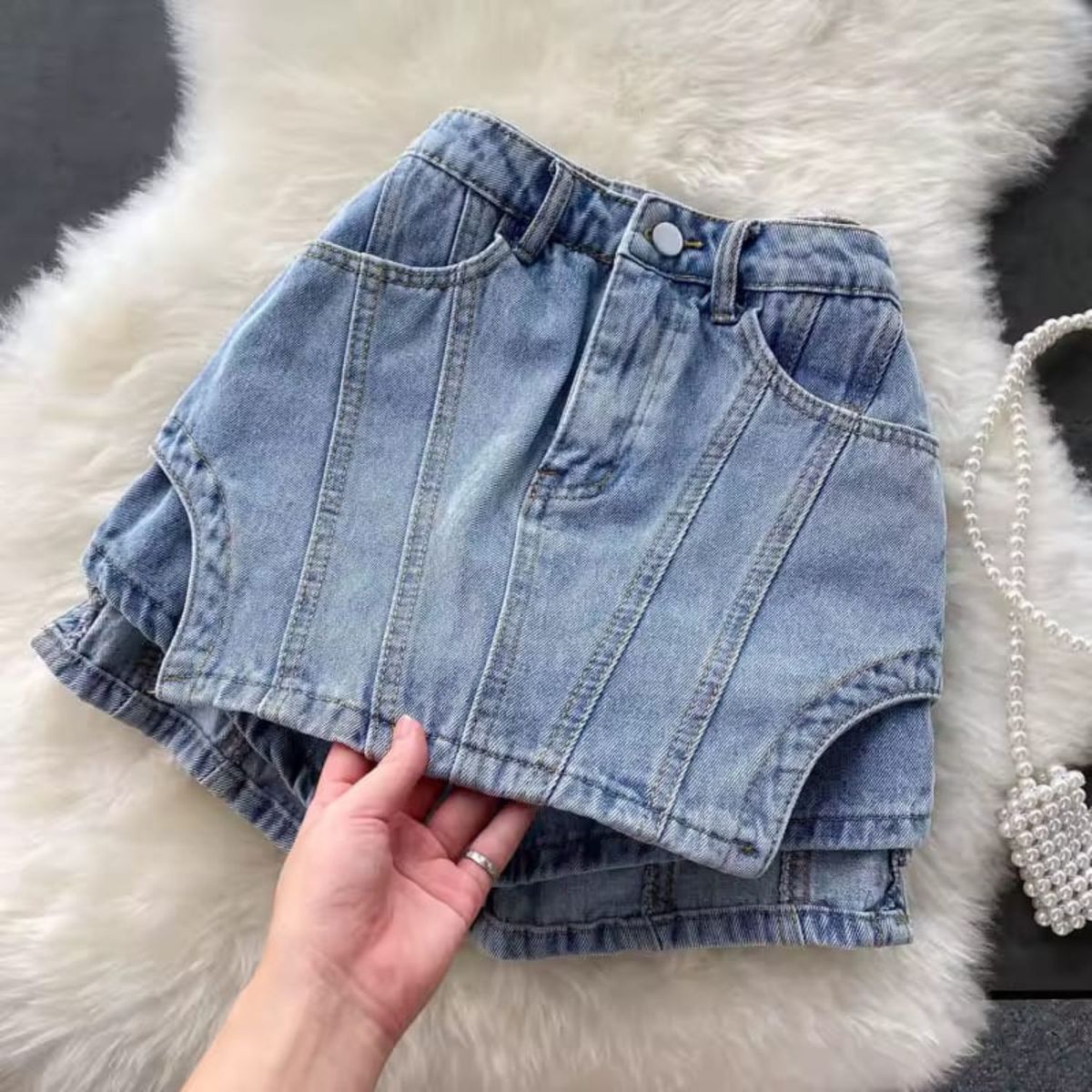 BENCUS JEANS - Mini Falda Short Jean Mujer