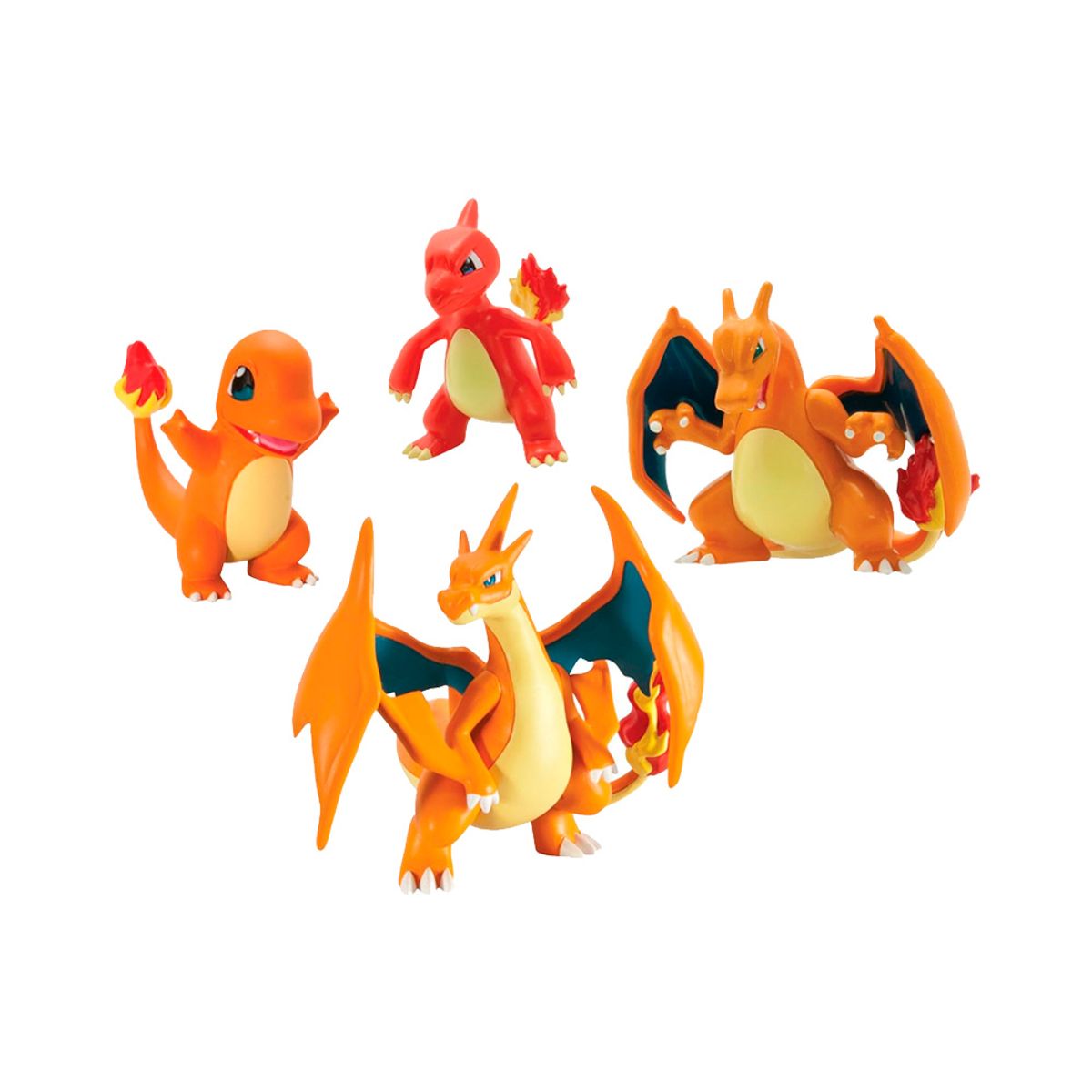 POKEMON - Pokemon Set Charmander Charmeleon Charizard Tomy Exclusivo