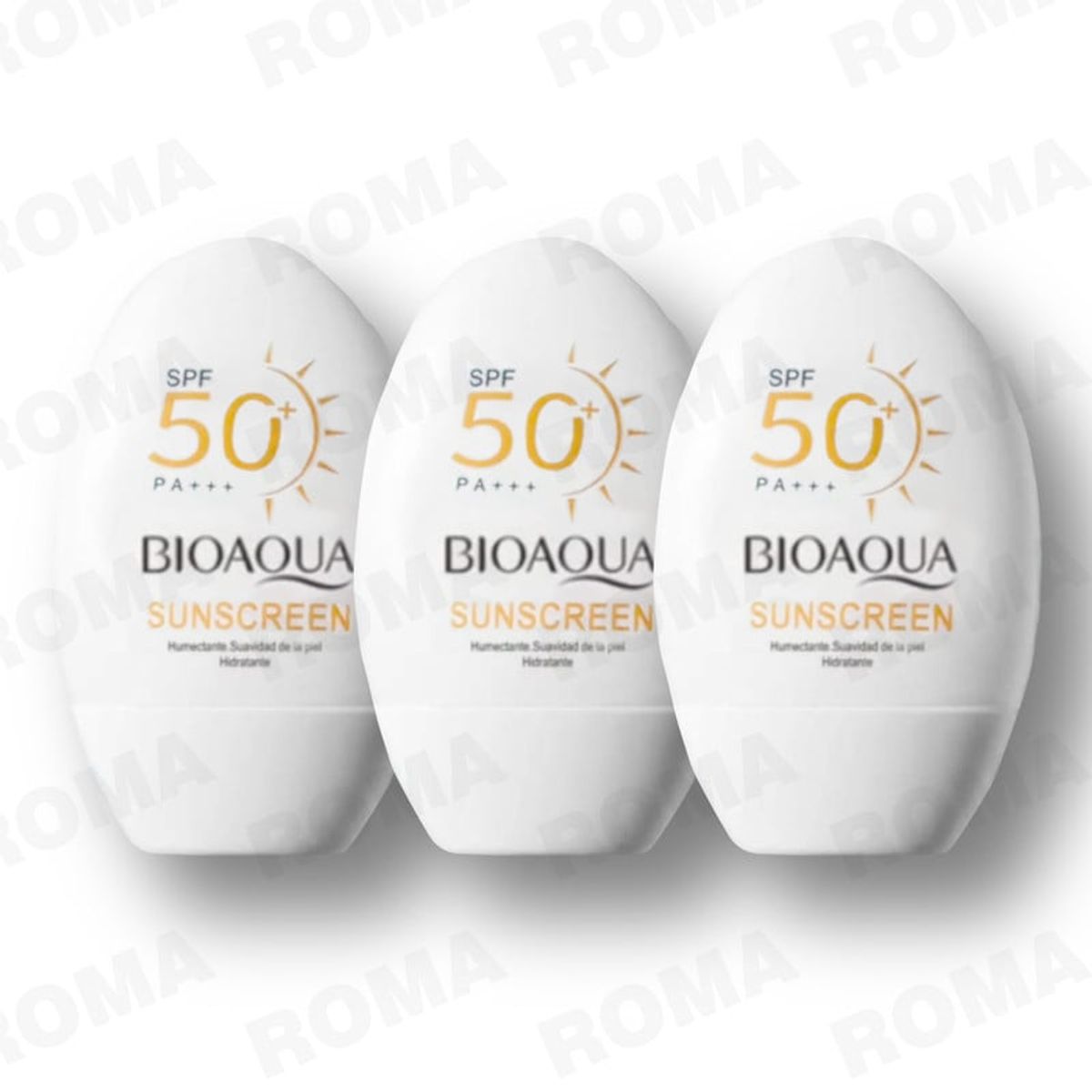 BIOAQUA - PACK 3 PROTECTOR SOLAR HIDRATANTE SPF50 BIOAQUA 150G