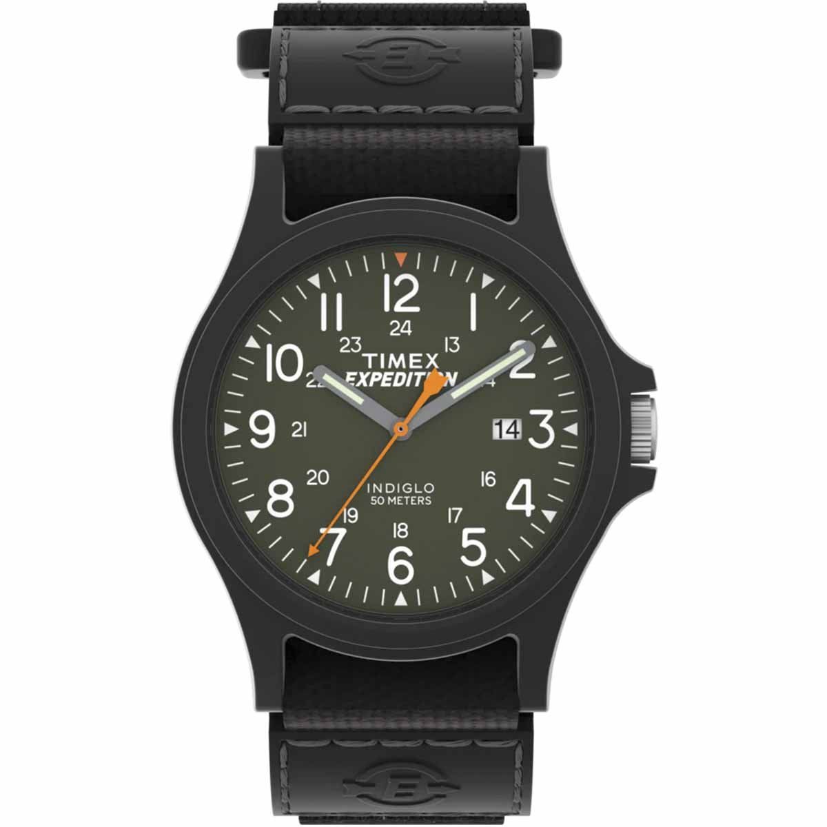 TIMEX - Reloj Timex Hombre TW4B00100 Expedition Acadia Indiglo Nylon - Negro