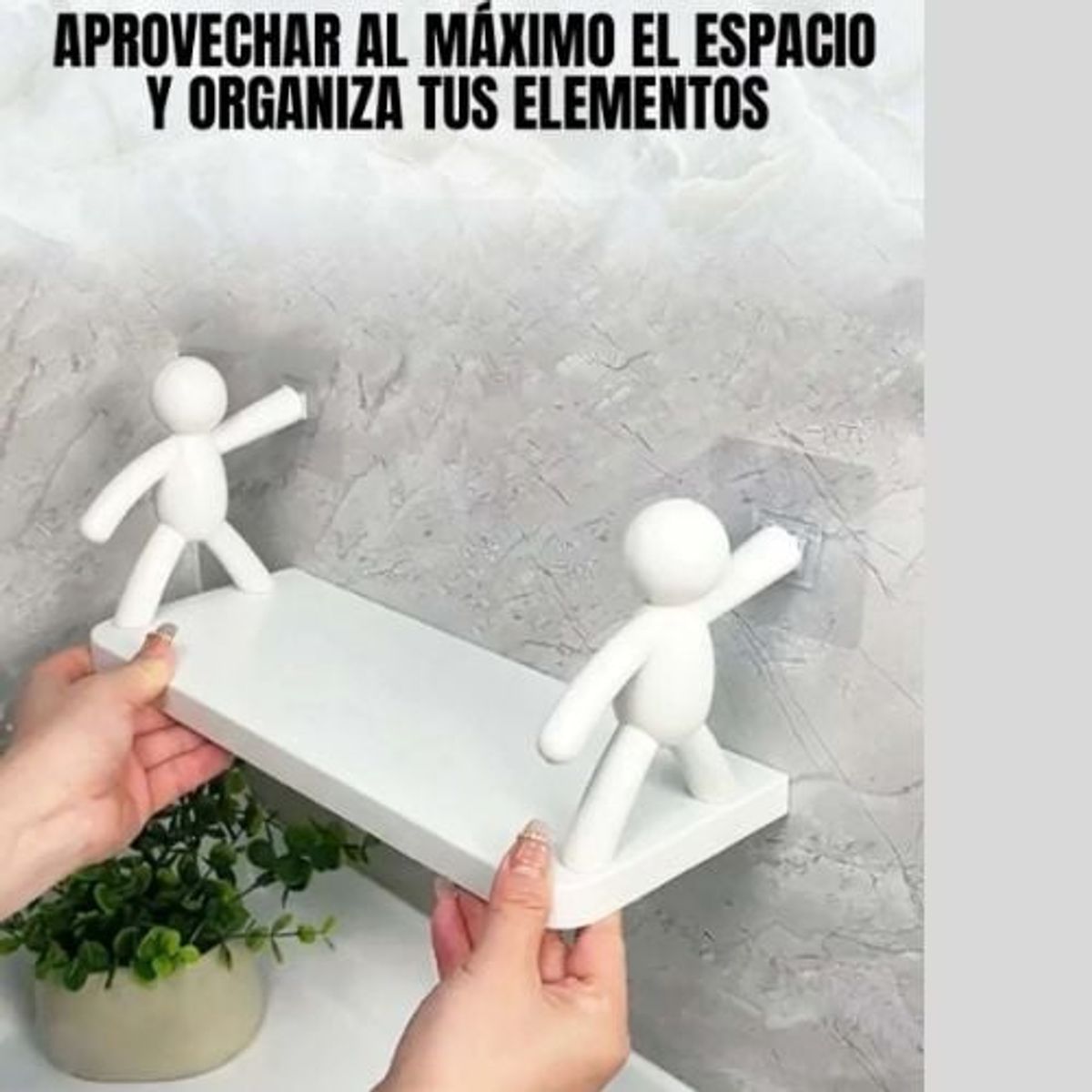 GENERICO - Organizador Repisa Flotante Humanoide Multifuncional RH-02