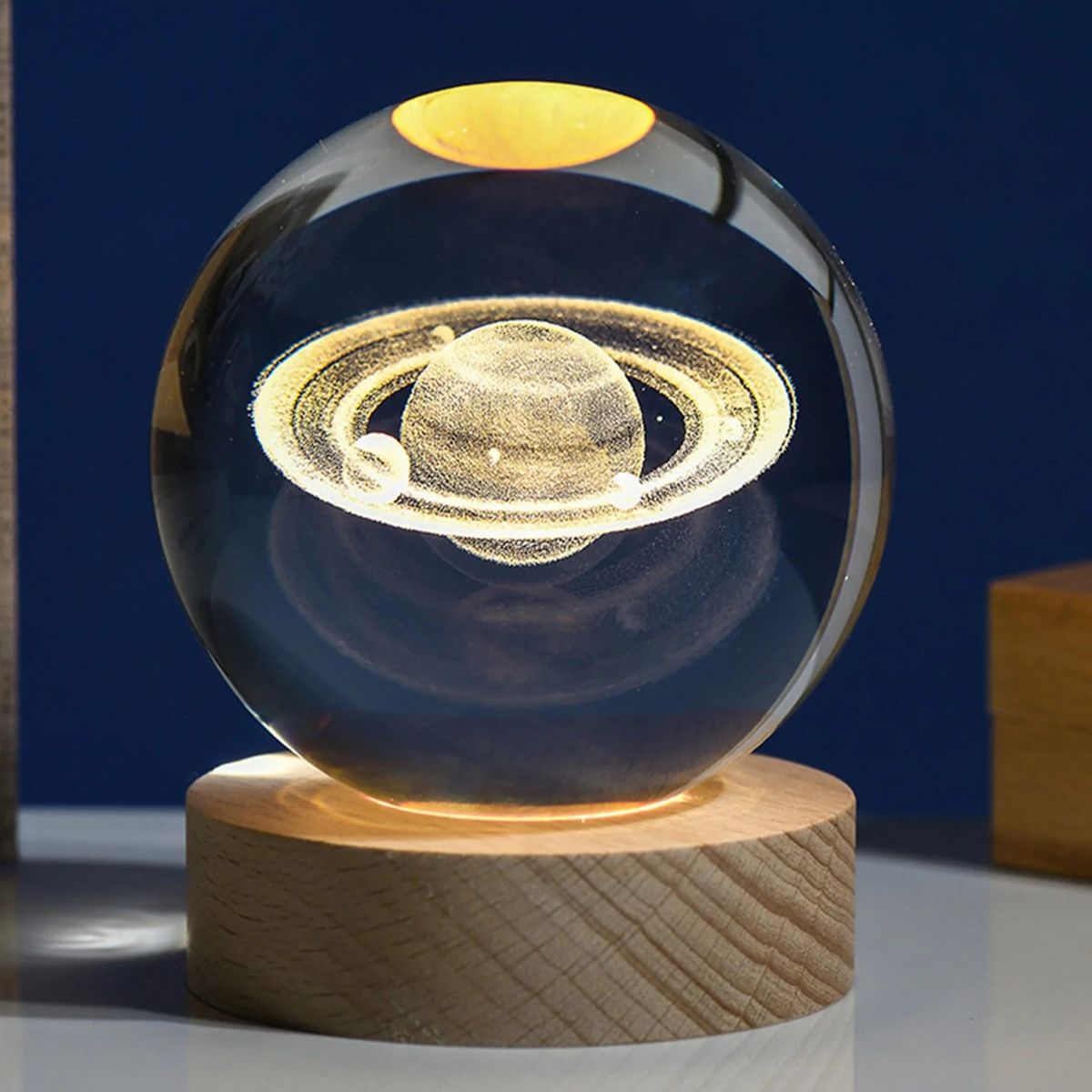 GENERICO - Mini Lámpara LED 3D Saturno