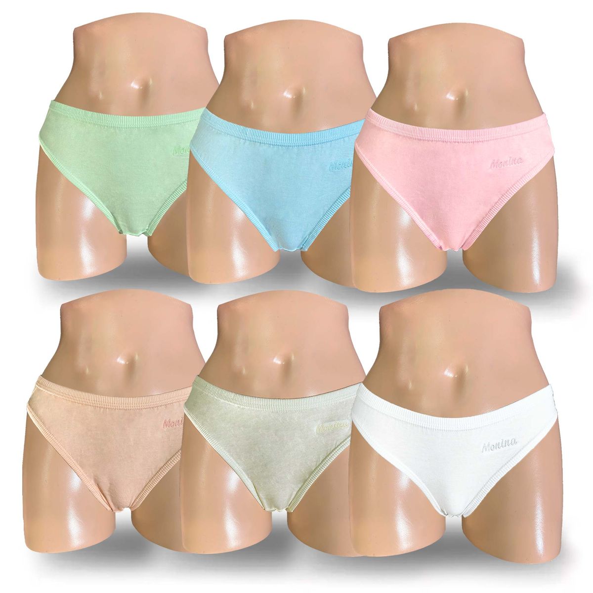 MONINA - Pack X6 Trusas Bikini Monina Multicolor 1