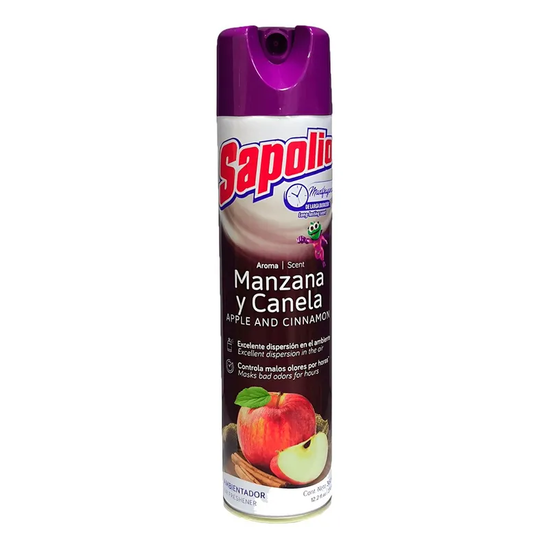 SAPOLIO - Ambientador Manzana y Canela 360 ml Sapolio