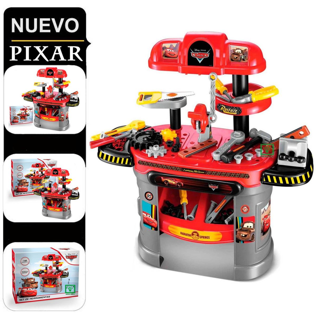 PIXAR - Set Taller Mecanico Y Herramientas Cars