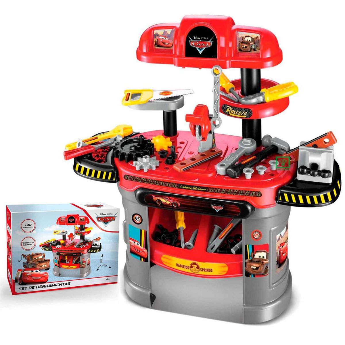 PIXAR - Set Taller Mecanico Y Herramientas Cars