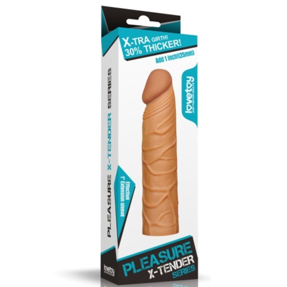 LOVETOY - Funda Alargador 3 cm Pene Engrosador Lovetoy Punta Sólida 17.2 cm