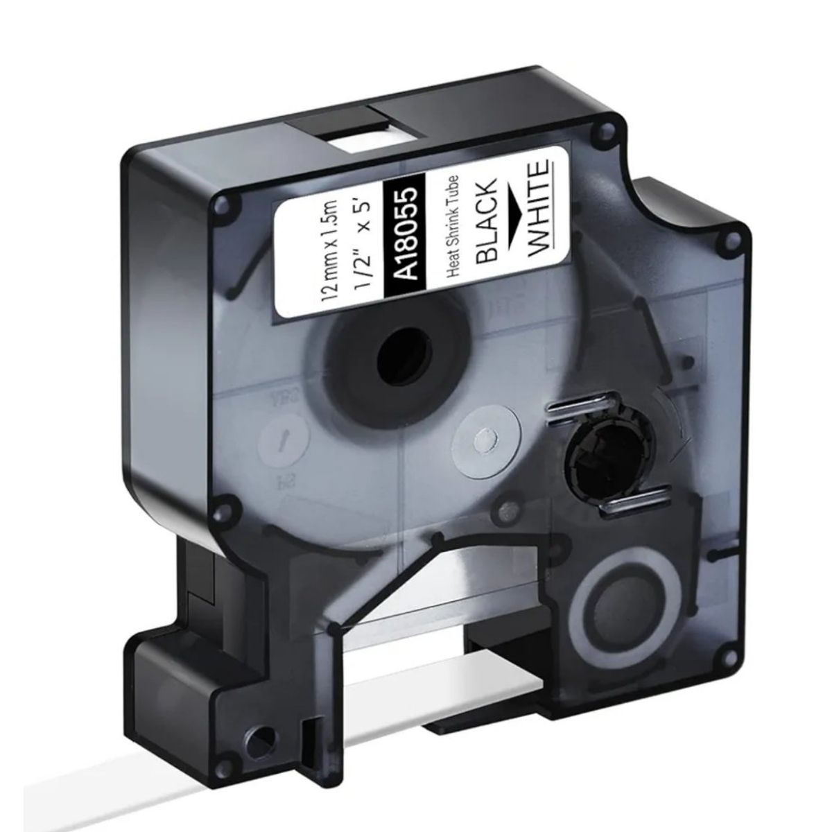 GENERICO - CINTA DYMO COMPATIBLE 18055 12MM LETRA NEGRO SOBRE BLANCO