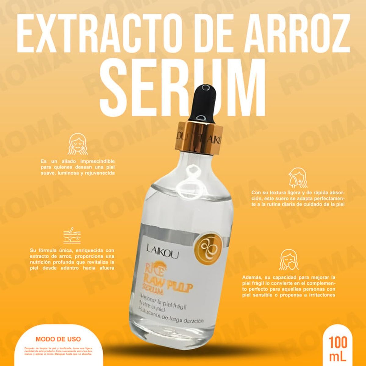 GENERICO - SERUM DE ARROZ LAIKOU 100ML