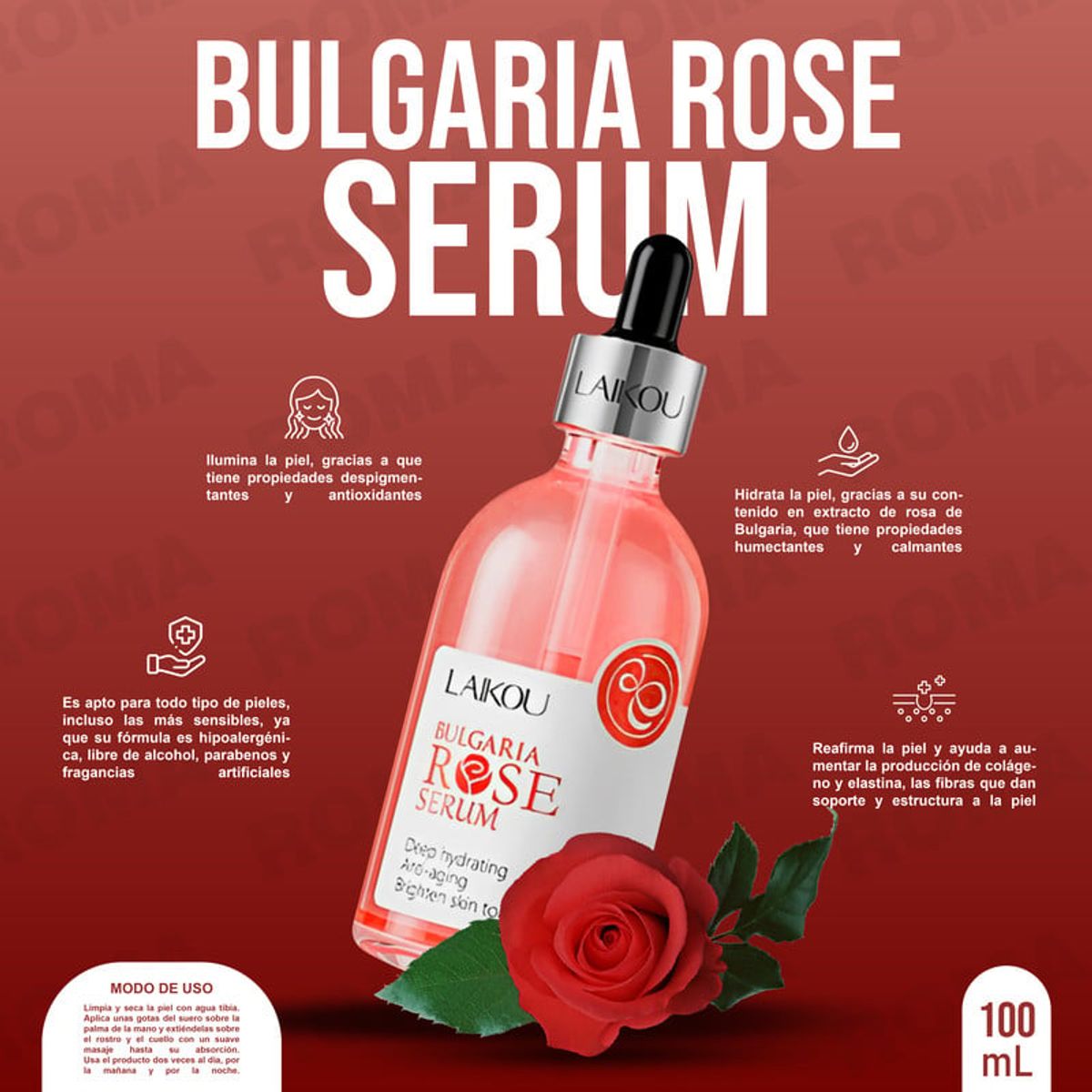 GENERICO - BULGARIA ROSE SERUM LAIKOU 100ML