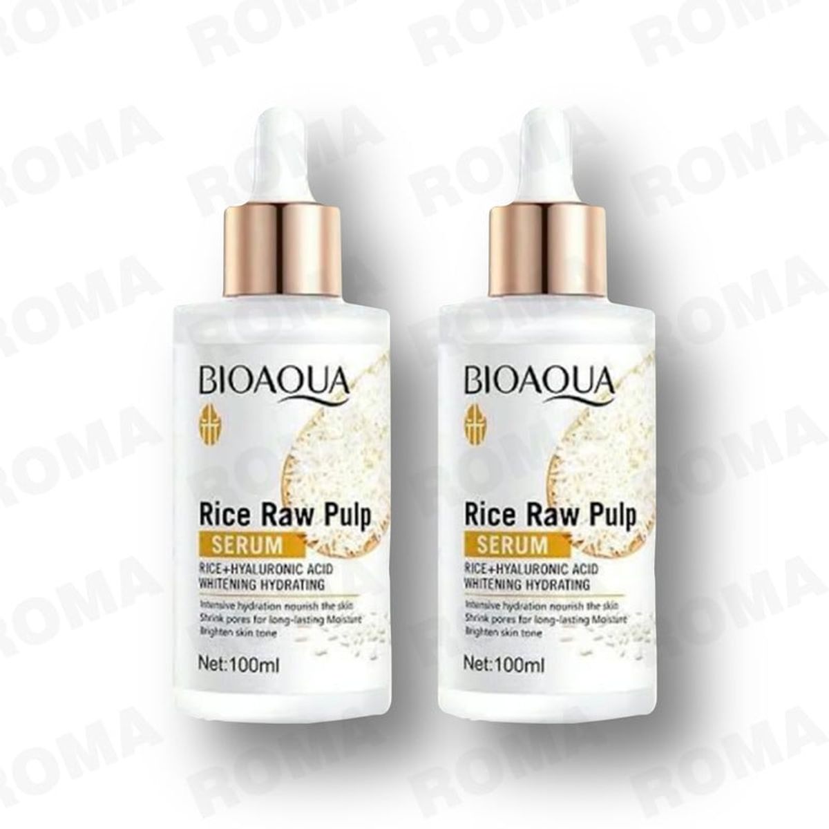 BIOAQUA - PACK 2 SERUM DE ARROZ CON ÁCIDO HIALURONICO BIOAQUA 200ML