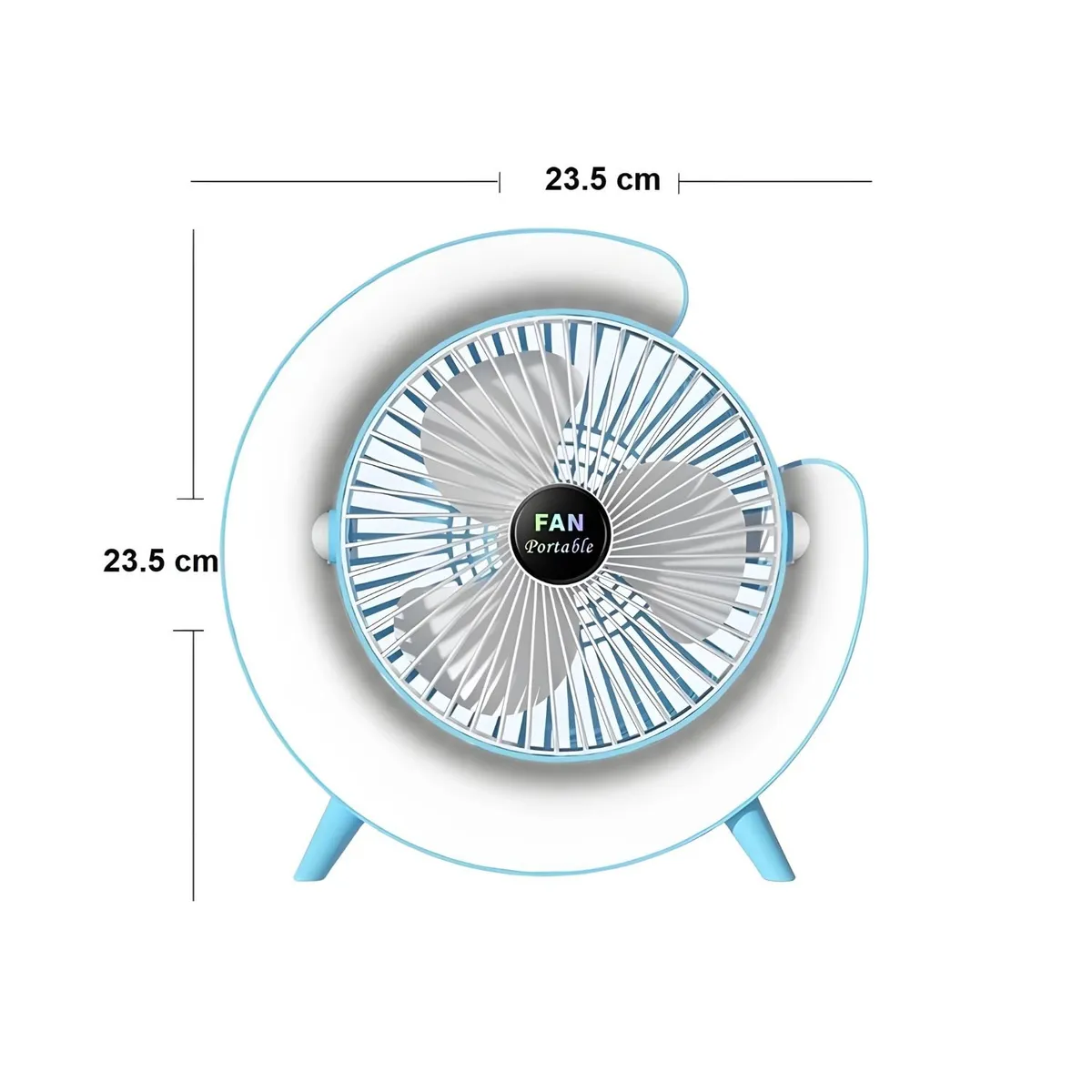 GENERICO - Ventilador Portátil con Luces RGB Modelo G