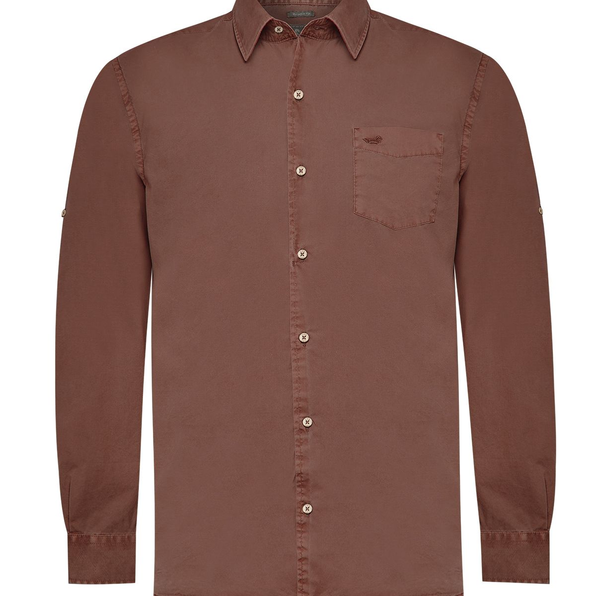ROCKFORD - Camisa Rockford Hombre Leeds Guinda ROCKFORD